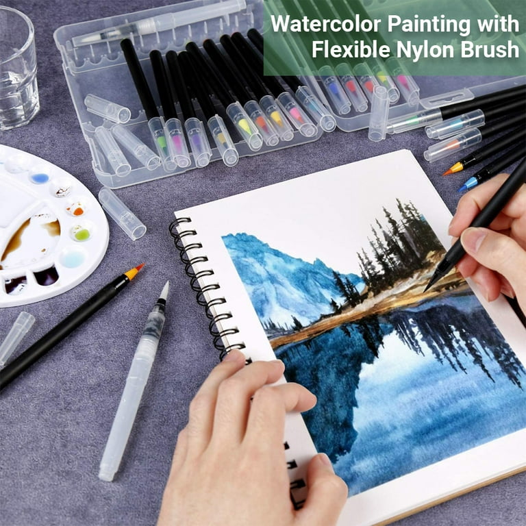 Buy 48colors Watercolor Markers(flexible Nylon Brush Tips)refillable Water  Blending Brush Paint Pen Art Supplies For Teen/kid/adult from Hefei Reiz  Innovative Tech. Co., Ltd., China
