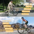 thumbnail image 2 of Elifine 500W Electric Bike for Adults, 27.5" Electric Mountain Bicycle, 48V 10.4Ah Battery UL2849, 19.8mph Aluminum Alloy Commuter Ebike, Lockable Suspension Fork, Shimano 21-Speed Red, 2 of 9