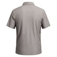 thumbnail image 4 of KLHDSF Men's Casual Polo Shirts Summer Short Sleeve Textured Polo Shirt Collared Business Work Daily Tops Khaki XL, 4 of 5