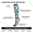 thumbnail image 3 of Lsque Dogs With Swimming Pattern Sport Compression Socks for Men & Women 15-20 mmHg Knee High Nurse Pregnant Running Medical and Travel Athletic, 3 of 6