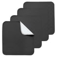 thumbnail image 1 of Pack de 4 almohadillas impermeables Magik & Kover, 22 x 21 cm, color negro, 1 of 6