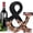 Black (&), variant on Made Easy Kit Metal Letter Wine Cork Keepsake Saver & Holder Monogram w/Free Wall Mount Kit A-Z