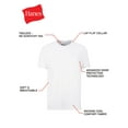 Hanes Men's Value Pack White Crew TShirt Undershirts, 6 Pack