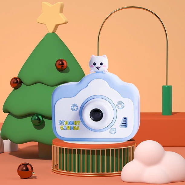 Cámara digital de regalo para niños, HD, frontal y trasera, doble disparo, 2000 W, mini cámara de vídeo de 2,0 pulgadas, cámara de música para juegos con tarjeta de memoria de 32 GB, cámara para niños