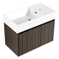 thumbnail image 3 of 30 Inch Bathroom Vanity with Thick Edge Resin Sink, Eco - Friendly, Wall - Mounted for Organizing Small Bathrooms, 3 of 7