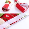 thumbnail image 3 of Juego de 3 fundas navideñas para manijas de nevera, cubiertas para manijas de puerta de nevera de muñeco de nieve de Papá Noel, cubiertas para manijas de electrodomésticos de cocina, 3 of 5