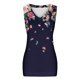 thumbnail image 4 of ICHUANYI Clearance Women's Fashion Solid Color V-neck Comfortable Loose T-shirt Sleeveless Blouse Casual Tops(Navy, M) ICHUANYI WER2023081002162, 4 of 6