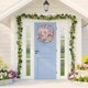 thumbnail image 4 of Ganfancp Spring Door Wall Decoration Welcome Wooden Door Sign Decoration Spring Small Flower Porch Pendant Artículos En Liquidación 1X Placa de Madera para Colgar 1X Cordel, 4 of 7