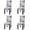 Gray-black, variant on Dining Room Chair Slicovers Stretch Chair Covers for Parsons Chair Slipcover Removable Washable Kitchen Chair Covers Protector for Hotel (Set of 6, Light Beige)