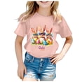 thumbnail image 4 of Haut Musical T-Shirt Filles Pâques Filles Manches Courtes Imprimé T-Shirt Haut Décontracté, 4 of 4