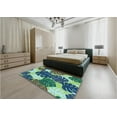 thumbnail image 4 of Ahgly Company Indoor Round Patterned Algae Green Area Rugs, 5' Round, 4 of 6