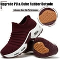 thumbnail image 6 of Women's Sneakers Sport  Shoes Sock Sneakers Slip on Mesh Air Cushion Comfortable Wedge Easy Shoes Platform Loafers, 6 of 14