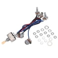 thumbnail image 1 of Electric Guitar Wiring Harness Kit, 2t2v 3 Way Toggle Switch 500k Pots&jack Guitar Replacement For, 1 of 5