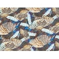 thumbnail image 2 of Zelouf Leopard Butterfly Print On Silky Knit W/ Trans  , Sewing, DIY, Crafts Fabric by the Yard, Aqua/brown, 5 Yard, 2 of 2