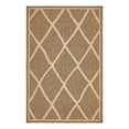 thumbnail image 2 of Unique Loom Outdoor Trellis Collection Area Rug - Diamonds (5' x 8' Rectangle Brown/Tan), 2 of 6