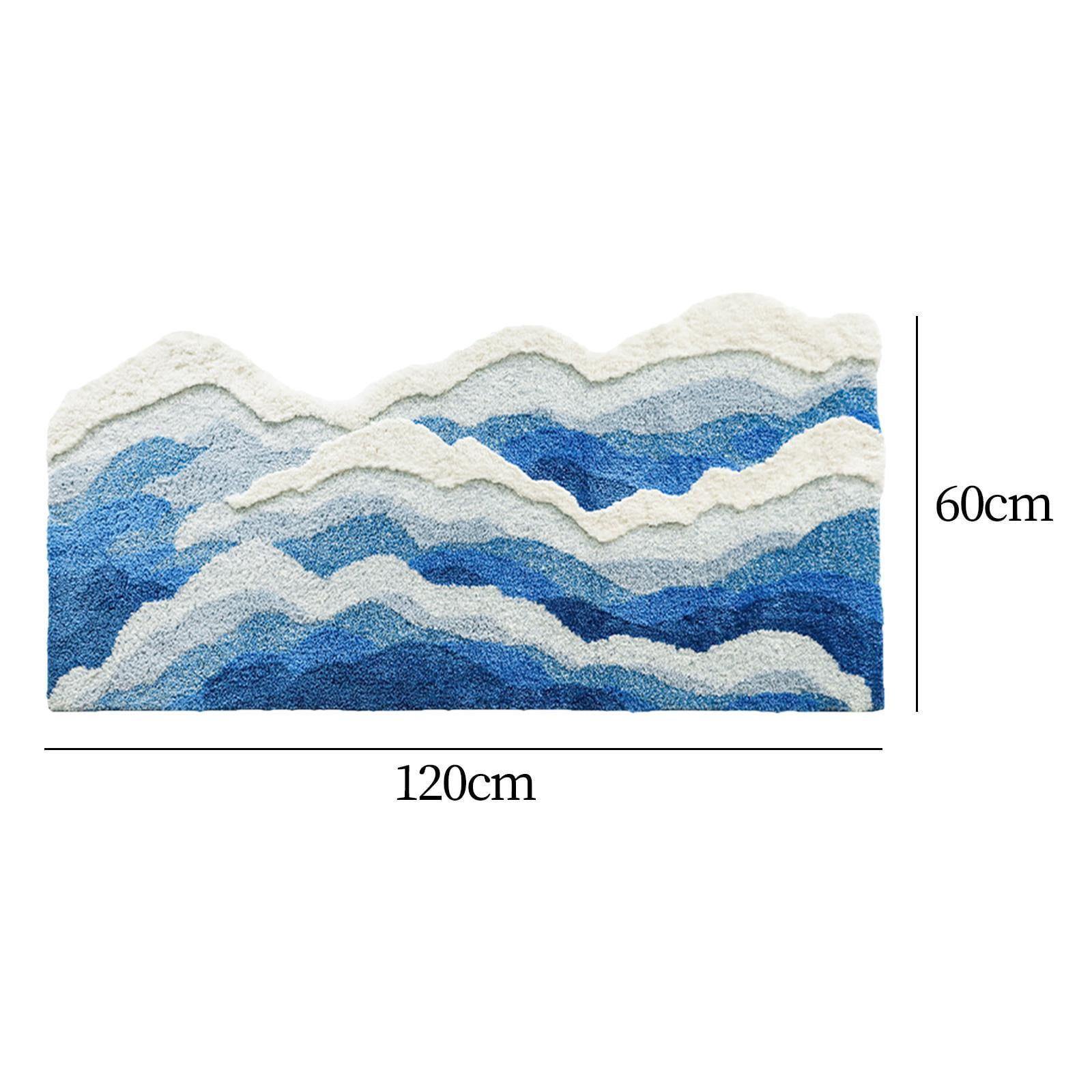 Fiocias Toilet Paper Holder Paper Towel Holder Countertop Kitchen Roll Holder Standing Area Rug Flocking Wave Rug Iron Weighted Base Anti Slip Suitable for Ki