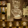thumbnail image 1 of Lámpara LED 3D de Dragon Ball Z, luz de noche, Vegeta, Super Saiyan, figura de Anime, Goku, Jiren, Broly, lámpara de mesa blanca cálida, juguetes, regalos, 1 of 2
