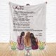 thumbnail image 2 of LHSHID Personalized to My Sister Blanket. Soft Throw Blanket for Christmas Birthday Graduation Thanksgiving & Christmas Gift 30"x40", 2 of 7