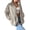 Khaki, variant on Women's Wool Coat Zipper Stand-Up Collar Pocket Coat