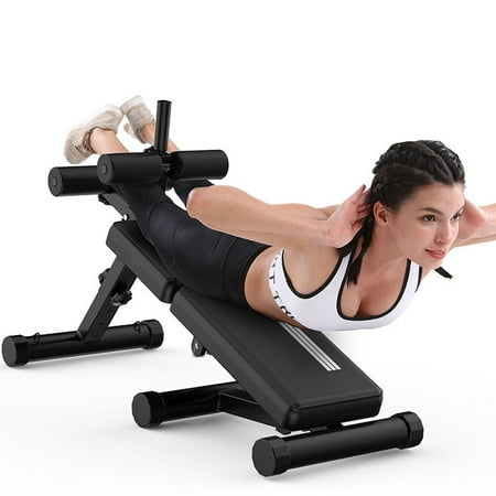 Folding Ab Bench Faginey Durable Steel Folding Adjustable Ab