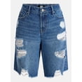 thumbnail image 5 of Madden NYC Women’s Distressed Cotton Jorts, Sizes XXS-XXL, 5 of 5