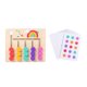 thumbnail image 5 of Juego de lógica Montessori para combinar colores y formas, juguetes de aprendizaje, tobogán 5 colores, 5 of 9