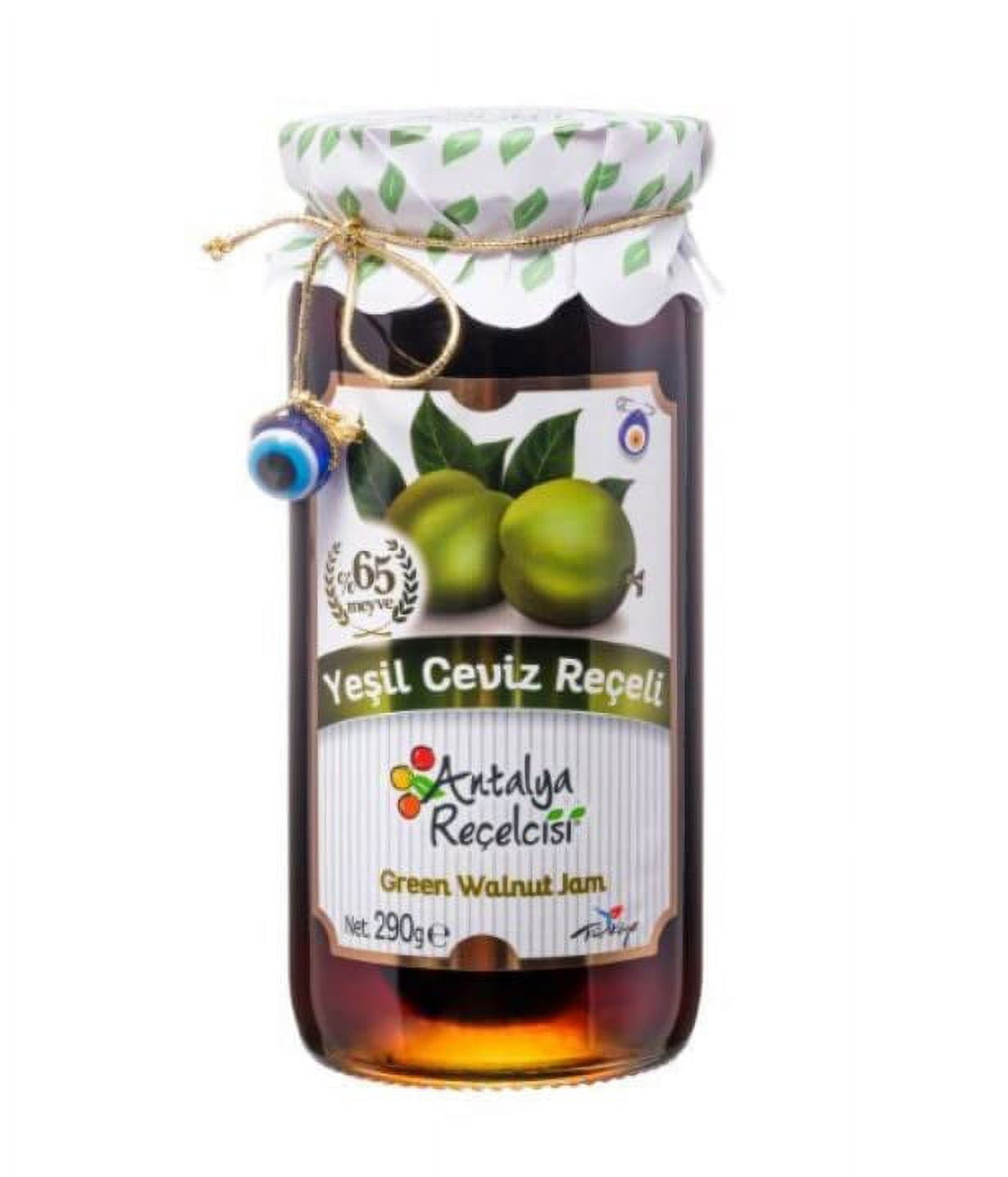 AntalyaRecelcisi Green Walnut Jam 290gr in Glass Jar