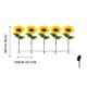 thumbnail image 3 of Luz Solar Exterior de Girasol, Paquete de 5, Decoración de Jardín LED Impermeable con Encendido/Apagado Automático para Patio, Pasillo, Boda, Fiesta, Blanco Cálido, 3 of 8