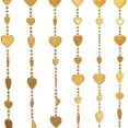 thumbnail image 2 of Thy Collectibles Golden Heart Acrylic Beaded Curtain, 35.5” x 72”, 2 of 3