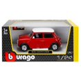 thumbnail image 3 of Bburago 1969 Mini Cooper Red 1/24 Diecast Model Car, 3 of 3