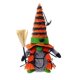 thumbnail image 1 of Gray Gnomo de Halloween, escoba, araña, gnomos de peluche rellenos, decoración de adorno para fiesta de Halloween, suministros de decoración para mesa de comedor de granja, 1 of 5