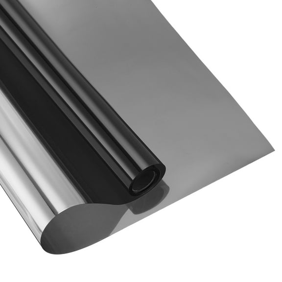 Uxcell Window Privacy Film, One Way Daytime Privacy Heat Blocking Static Cling Window Tint, Black, 17.7x118.1 Inch