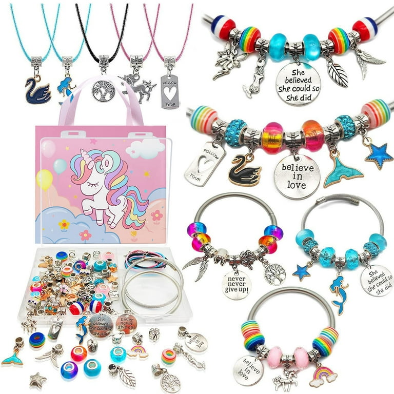 Mixed Bead Jewellery Making Kit Bracelet Necklace DIY Craft Gifts for Girls  Xmas