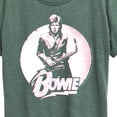 thumbnail image 3 of David Bowie - Bowie Distressed Circle - Women's Short Sleeve Graphic T-Shirt, 3 of 5