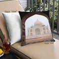 thumbnail image 1 of Ahgly Company Sites Taj Mahal Coussin Extérieur, 18 Pouces par 18 Pouces, 1 of 6