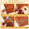 thumbnail image 4 of 4Pcs Vintage Brass Corner Protector 1.2 Inch Triangle Safety Guards Metal Corner Protector (Brass Yellow), 4 of 7