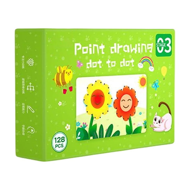 Vogacara Tableta de dibujo para niños de papel revestido, portátil para el desarrollo de padres e hijos, pintura de escritura, entrenamiento manual, Juguetes Educativos tipo 4 Vogacara FN011301-04