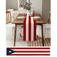 thumbnail image 6 of National Flag of Puerto Rico Patriot Table Runner Tablerunners 13 x 108 Inch, Table Decorations Tabletop Scarf for Summer Gathering Holiday Farmhouse Kitchen Dining Decor, 6 of 6