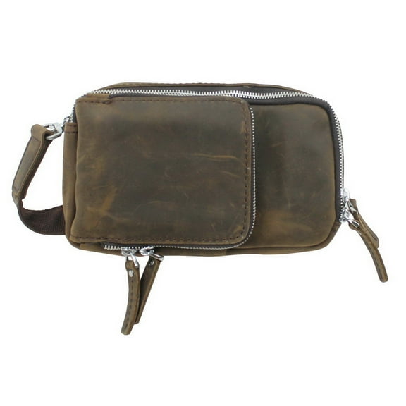 Vagarant Traveler 9" Cowhide Leather Cross-Body/Waist Bag. LH05.VD