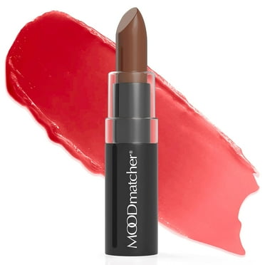 MOODmatcher Original Color Changing Lipstick – 12 Hours Long-Lasting, Moisturizing, Smudge-Proof, Easy to Apply Creamy Lipstick, Glamorous Personalized Color, Made in USA - Brown