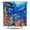 White-174, variant on Marine Shark Shower Curtain - Tropical Ocean Theme Fabric, Water-Resistant Reusable Bathroom Liner with Hooks,84x72in