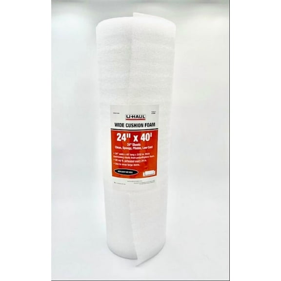 U-Haul Wide Cushion Foam 24" x 40'