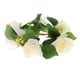 thumbnail image 2 of Anillo de vela de flor de seda, anillos de vela , guirnalda de velas, corona de vela de flores artificiales para sala de estar, restaurante, Blanco, 2 of 9