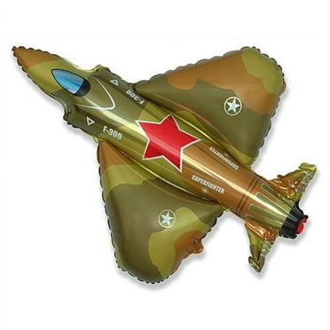 39 inch Superfighter - Camo Foil Mylar Balloon - Party Supplies Decorations