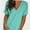 Light Green, variant on Womens Summer Tops Short Sleeve Casual Shirts Floral Tee Trendy Basics V Neck Plain Tshirt