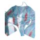 thumbnail image 2 of Gibobby Conjunto de bikini sexy Nuevo bikini de piezas con estampado de gasa sexy con cordones traje de baño(Azul claro,G), 2 of 5