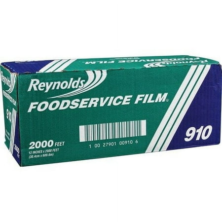PVC Film Roll with Cutter Box, 12" x 2,000 ft, Clear