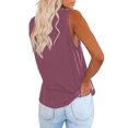 thumbnail image 2 of Eurivicy Women's V Neck Sleeveless Tank Tops Casual Summer Pocket T Shirts Solid Color Loose Fit Shirt Tees, 2 of 4