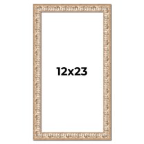 12x23 Frame White Real Wood Picture Frame Width 1.5 inches | Interior Frame Depth 0.5 inches |