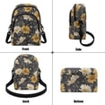 thumbnail image 4 of Xixirimido Daisy Flower Pattern Small Sling Bag Cell Phone Purse Fanny Crossbody Bag for Women Trendy Chest Backpack with Adjustable Strap - Black, 4 of 7